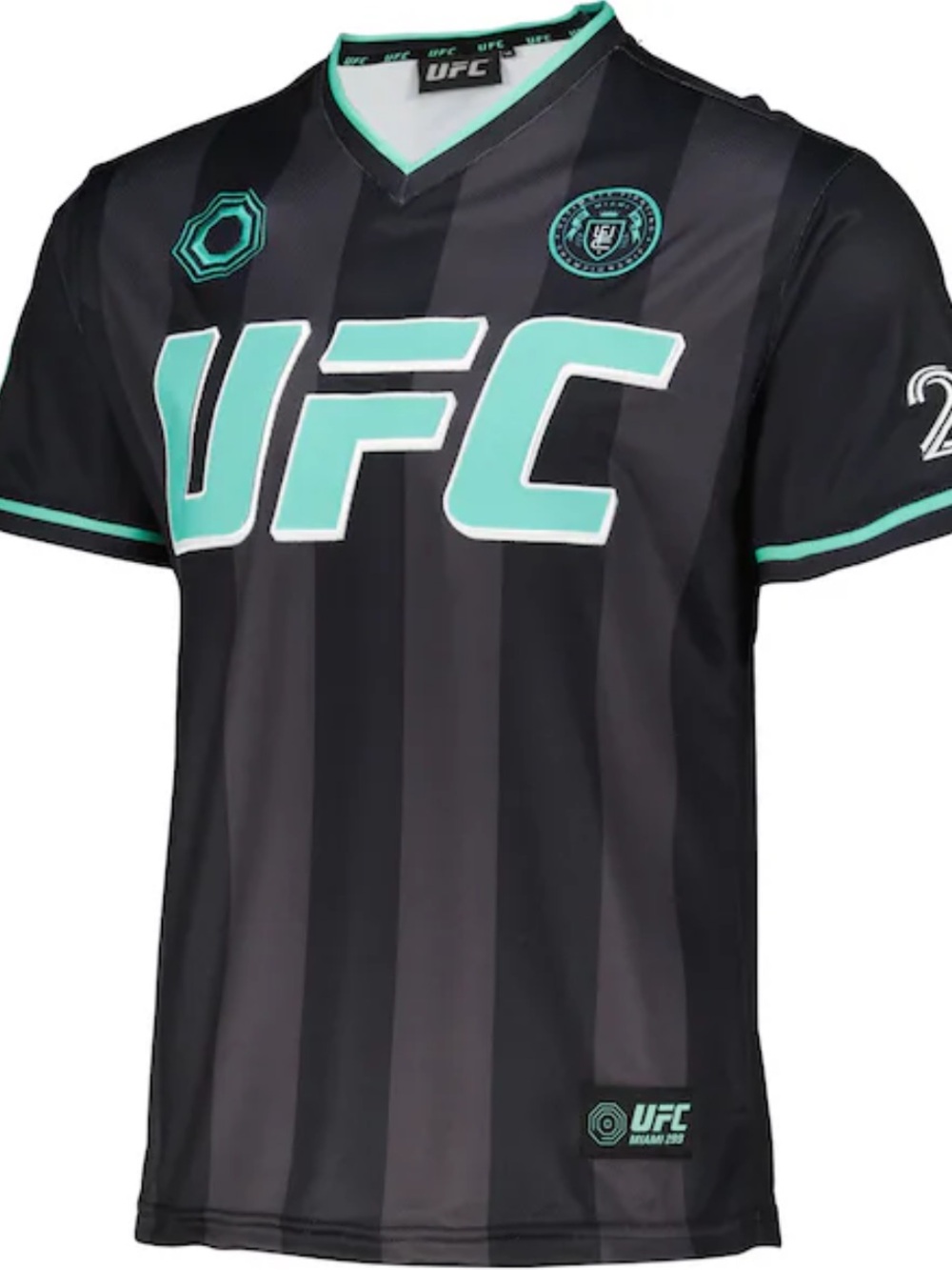 Men’s Black UFC 299 Miami Soccer Jersey